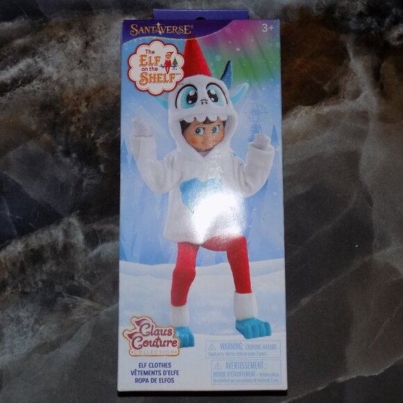 The Elf on the Shelf Other - Claus Couture Elf on the Shelf Clothing Yeti Monster Hoodie Set Outfit NEW